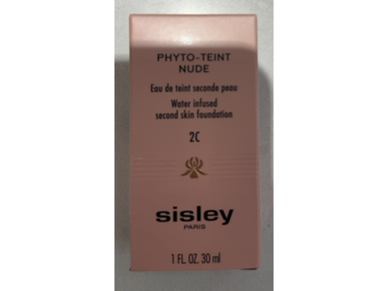 Sisy Paris Phyto-Teint Nude Skin Foundation, 2C Soft Beige, 1 fl oz/30 mL