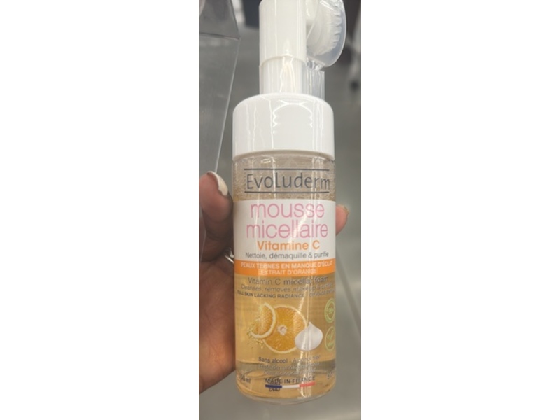 EvoLuderm Mousse Micellar Foam, Vitamin C, 5 oz/150 mL