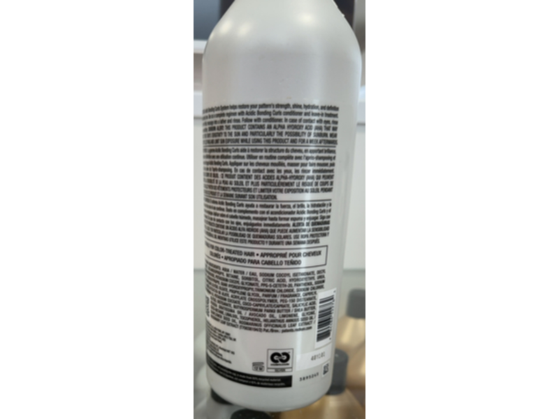 Redken Acidic Bonding Curls Shampoo, Citric Acid + Glycine, 33.8 fl oz/1000 mL