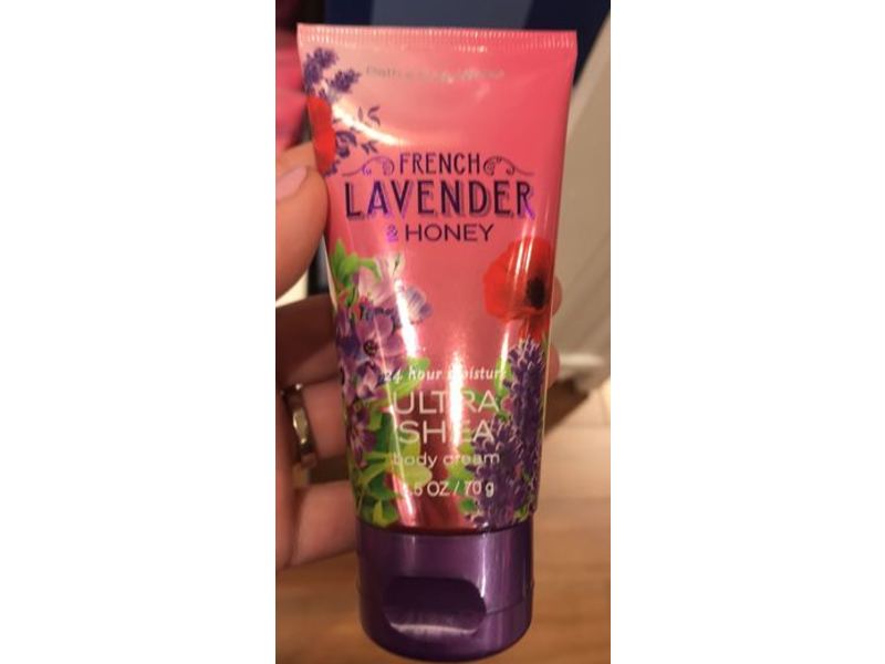 Bath & Body Works French Lavender Body Cream, Ultra Shea, 2.5 oz/70 g