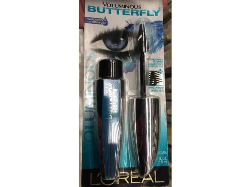 L'Oreal Paris Voluminous Butterfly Waterproof Mascara, Black, 0.21 fl oz/6.5 mL