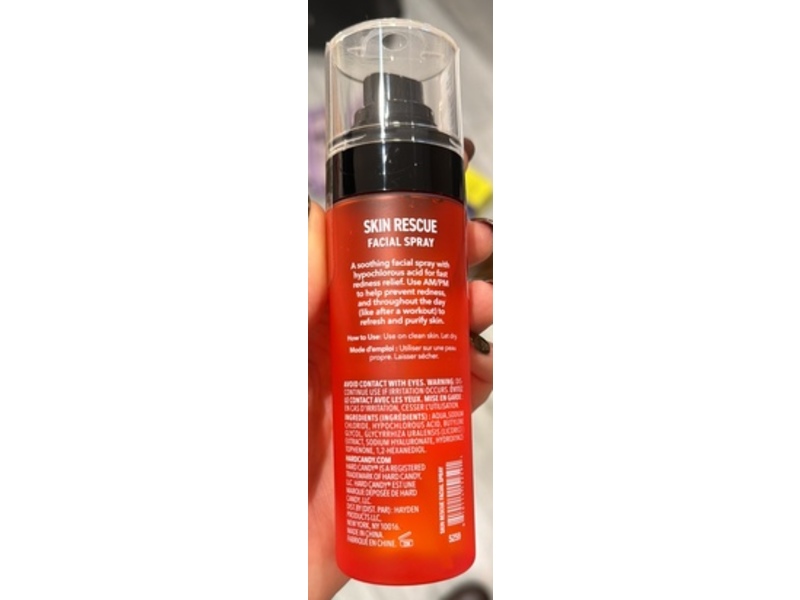 Hard Candy Skin Rescue Facial Spray, 34 fl oz/100 mL