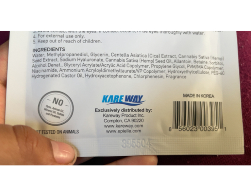 Epielle Calming Mask, Cica & Tiger Grass, 0.7 fl oz/23 mL, 1 Count