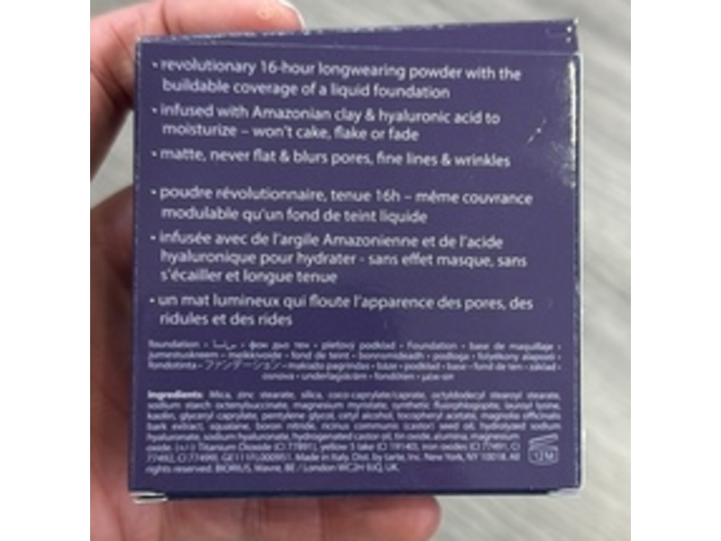 Tarte Amazonian Clay Blurring Powder Foundation, 57N Rich Neutral, 0.28 oz/8 g