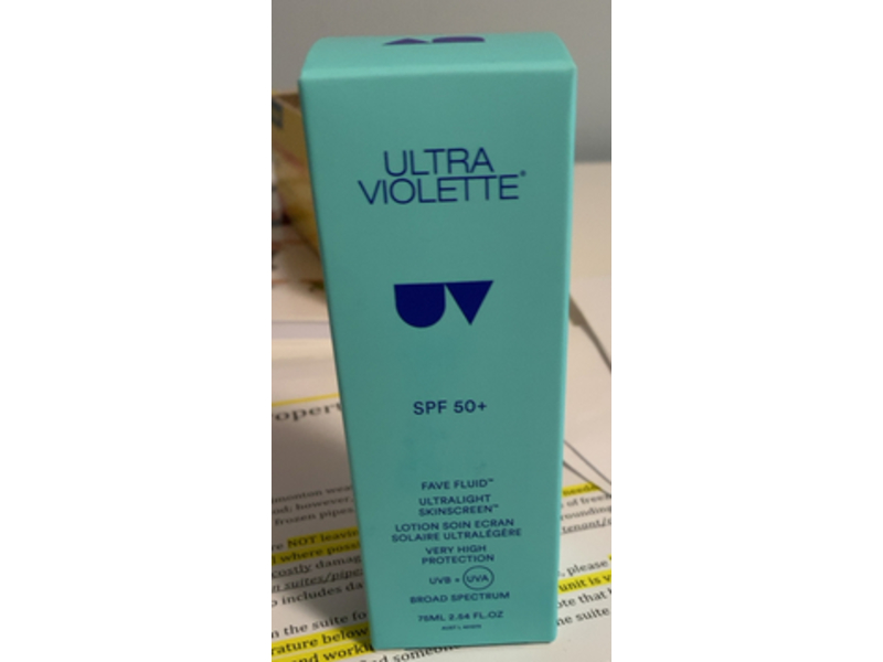 Ultrs Violette Fave Fluid, SPF 50+, 2.54 fl oz
