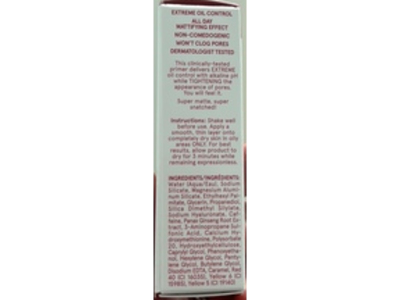 One Size Oil Sucker Extreme Mattifying Alkaline Primer, 0.17 fl oz/5 mL