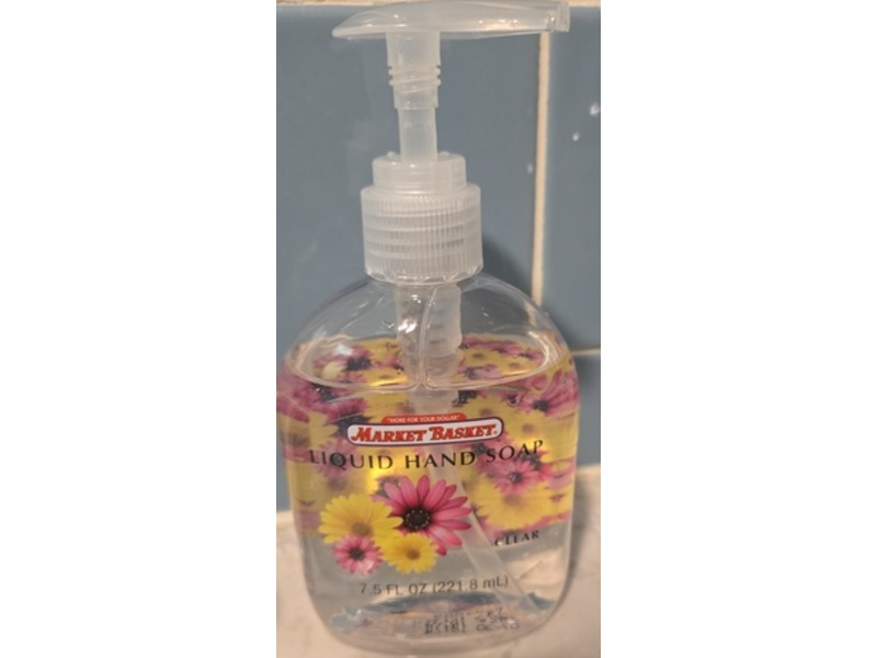 Market Basket Liquid Hand Soap, Clear, 7.5 fl oz/221.8 mL