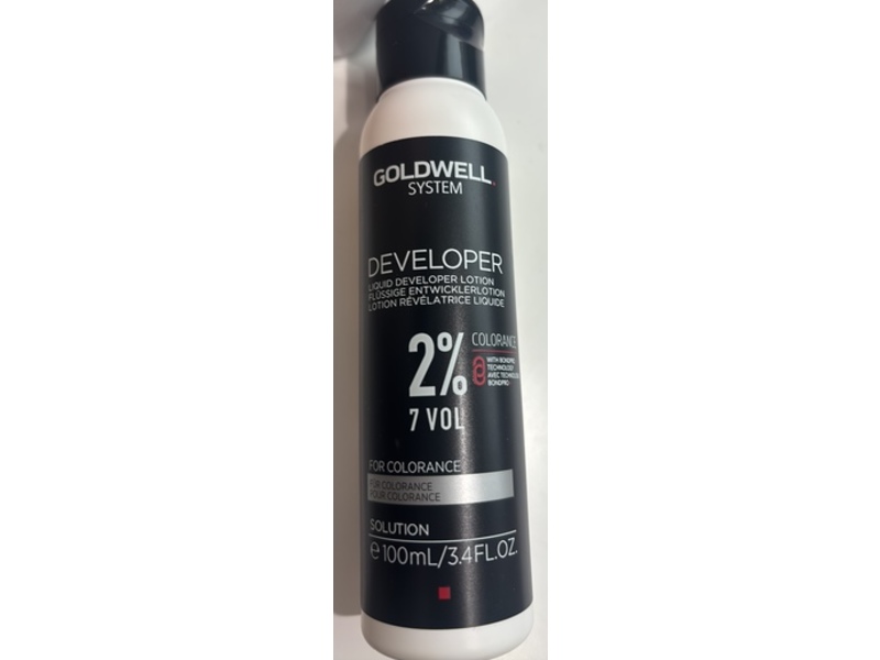 Goldwell Developer Liquid Developer Lotion, 2% 7 Vol, 3.4 fl oz/100 mL