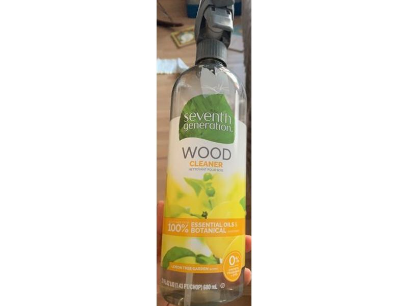 Seventh Generation Wood Cleaner, Lemon Garden scent, 23 fl oz/680 mL