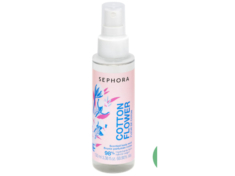 Sephora Scented Body Mist, Cotton Flower, 3.38 fl oz/100 mL