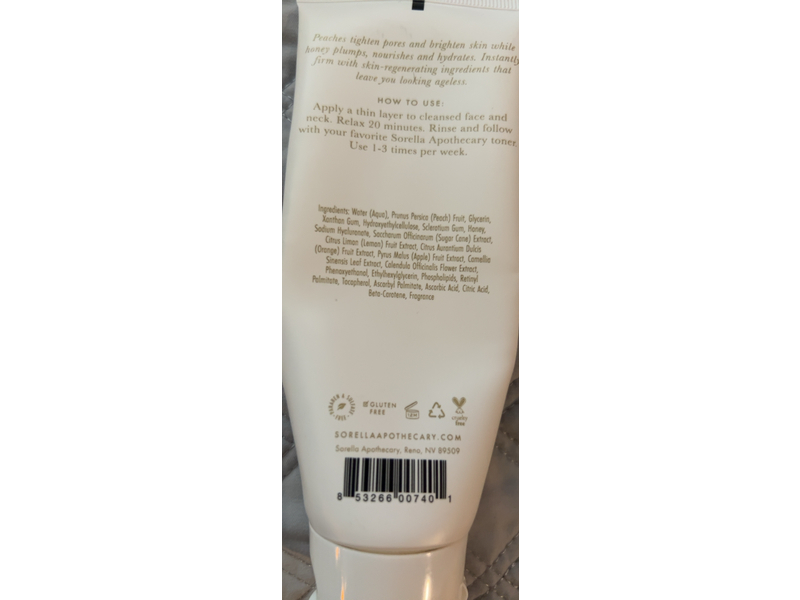 Sorella Apothecary Mask, Papaya & Pumpkin, 2 fl oz/59 mL