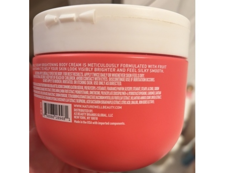 NatureWell Brightening Body Cream, Beamy, 12 oz/340 g