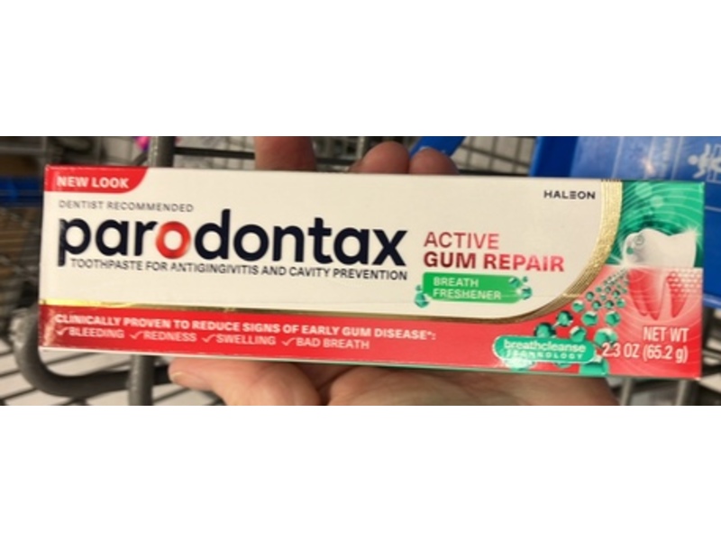 Parodontax Active Gum Repair Toothpaste, Breath Freshner, 2.3 oz/65.2 g
