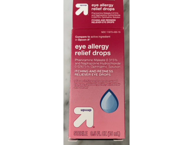 Up & Up Eye Allergy Relief Drops, 0.5 fl oz/15 mL