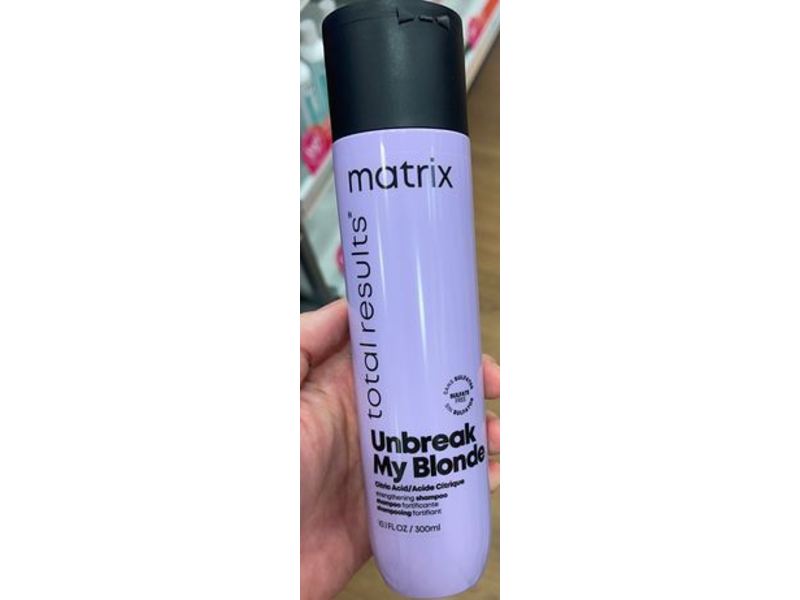 Matrix Total Results Unbreak My Blonde Strengthening Shampoo, Citric Acid, Sulfate Free, 10.1 fl oz/300 ml