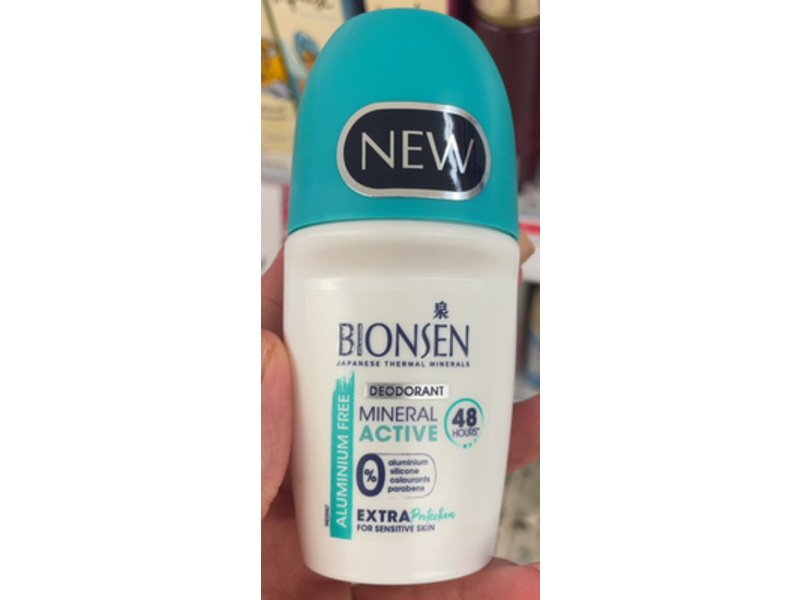 Bionsen Mineral Acitve Deodorant, 1.7 fl oz/50 mL