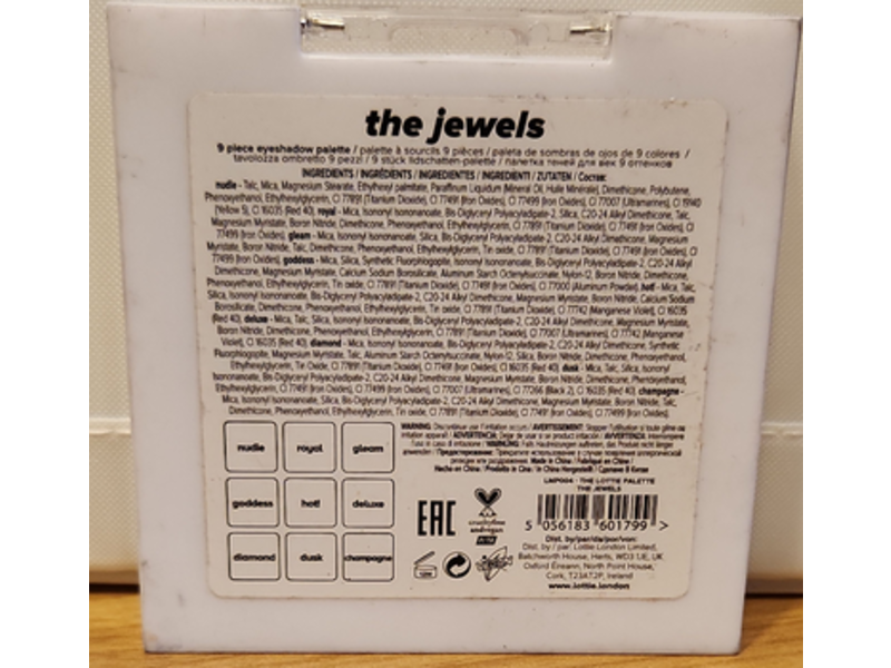 Lottie Eyeshadow Palette, The Jewels, 0.25 oz/7.5 g