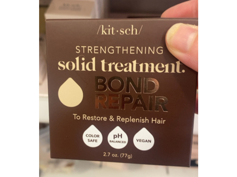 Kitsch Strengthening Solid Treatment Bond Repair To Restore & Replenish Hair, 2.7 oz/77 g