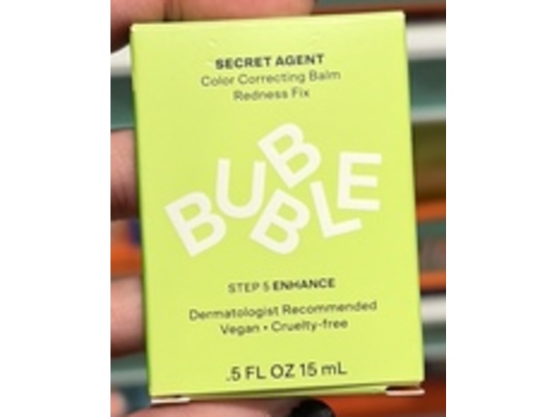 Bubble Secret Agent Color Correcting Balm, Green, 0.5 fl oz/15 mL