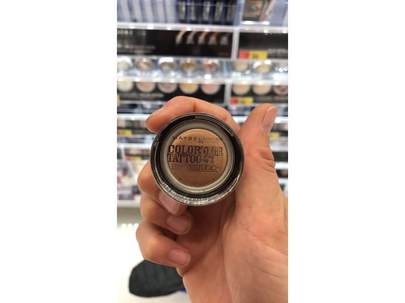 Maybelline EyeStudio Color Tattoo 24Hr Eyeshadow, Bad To The Bronze [25], 0.14 oz
