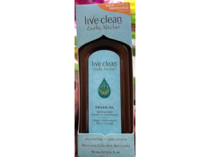 Live Clean Exotic Nectar Argan Oil Treatment , 3.7 fl oz/110 mL