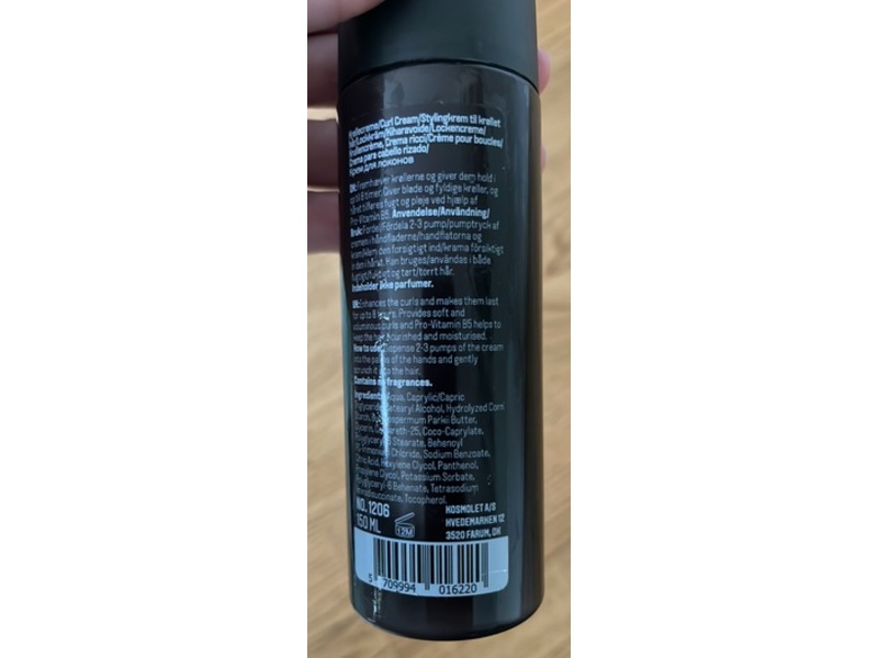 Nilens Jord Curl Cream, Shea Butter + Pro-Vitamin B5, 150 mL