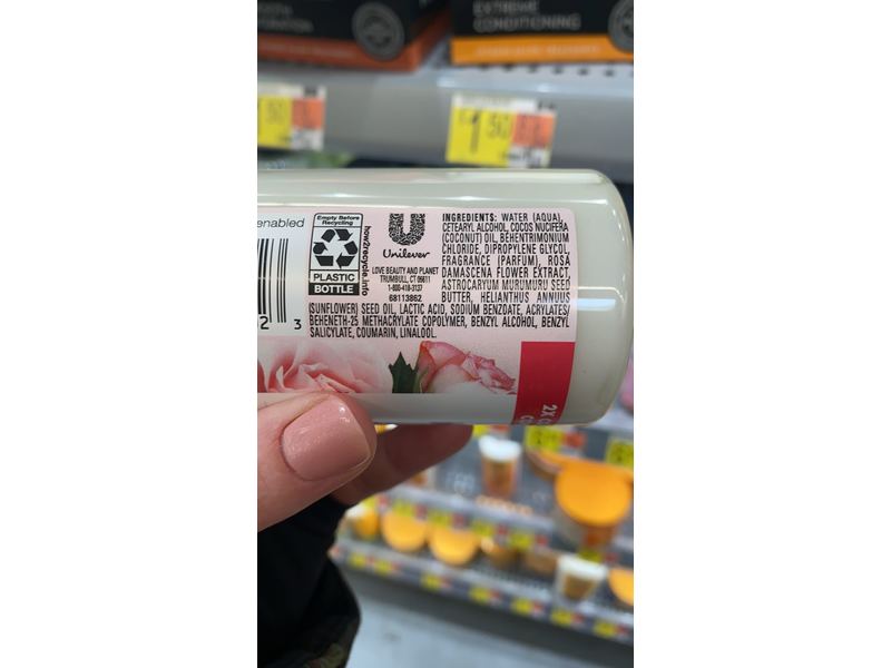 Love Beauty & Planet Murumuru Butter & Rose Blooming Conditioner, 6.75 fl oz/199.6 mL