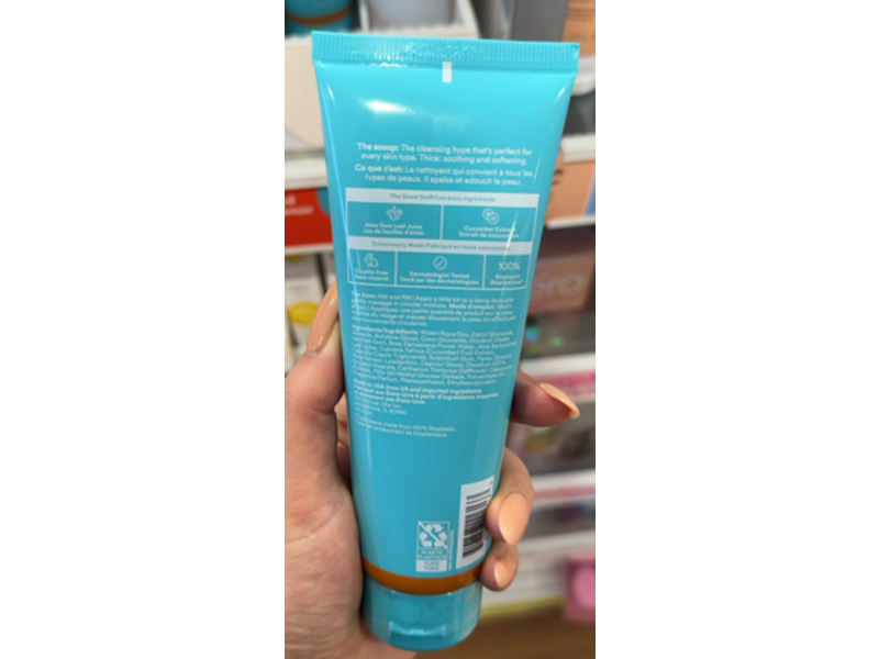 Ulta Beauty Cloud Face Cleanser, Aloe Vera Leaf Juice + Cucumber Extract, 4 fl oz/120 mL