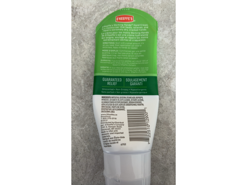 O'Keeffe's Working Hands Cream, 3.4 oz/96 g