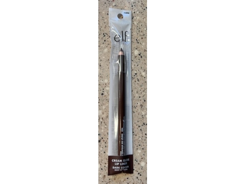 e.l.f. Cream Glide Lip Liner, Dark Cocoa Deep Brown, 0.03 oz
