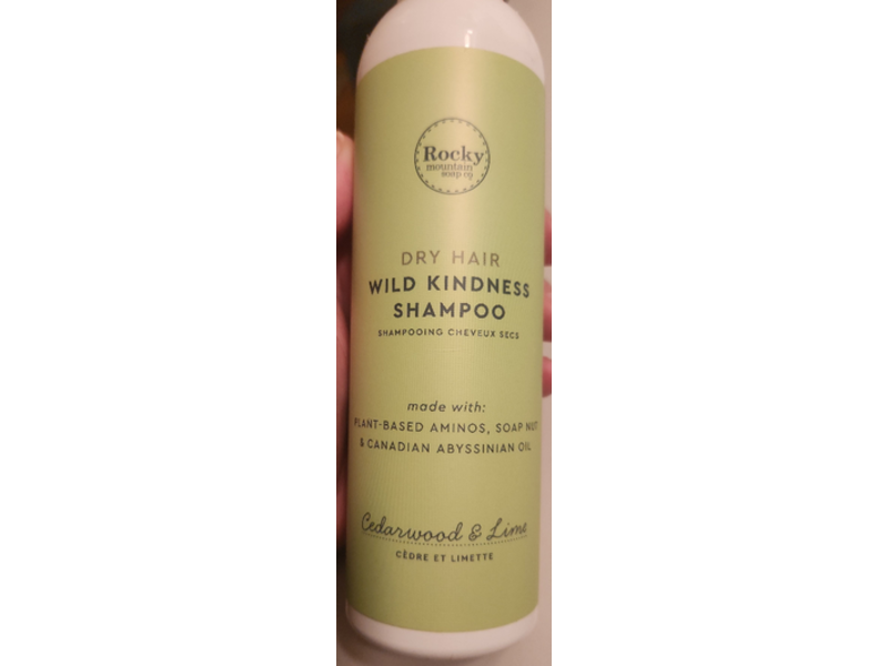 Rocky Mountain Soap Co. Dry Hair Wild Kindness Shampoo, Cedarwood & Lime, 240 mL