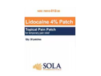 Sola Pharmaceuticals Lidocaine 4% Topical Pain Patch, 30 Count - Image 2