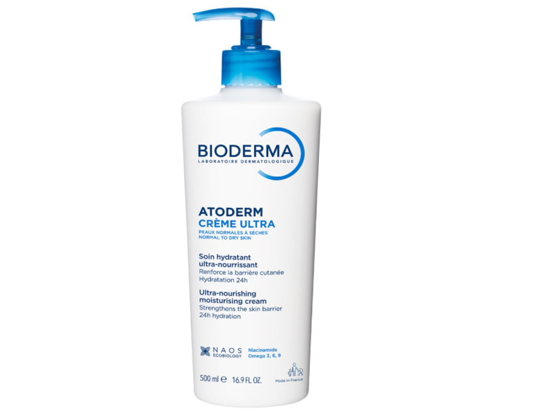 Bioderma Atoderm Creme Ultra Nourishing Moisturizer Cream, 16.9 fl oz/500 mL