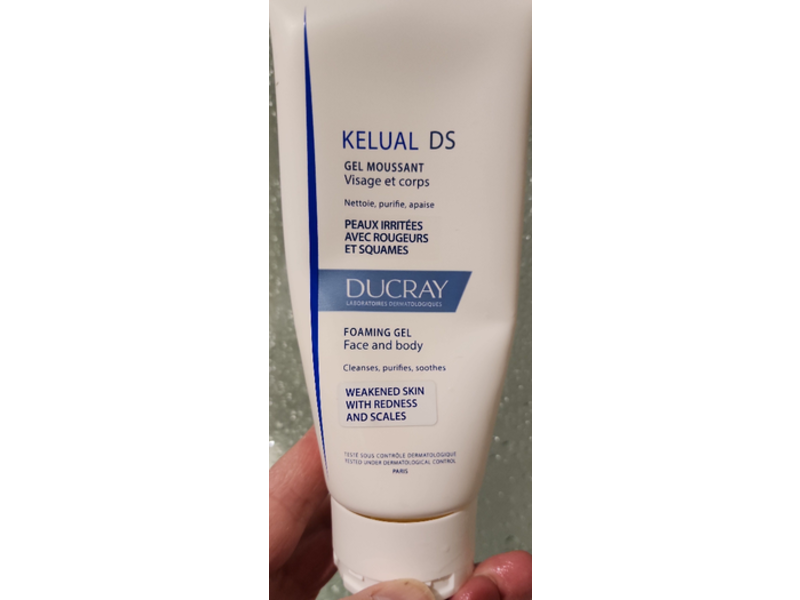Ducray Kelual DS Foaming Gel, Face & Body, 200 mL