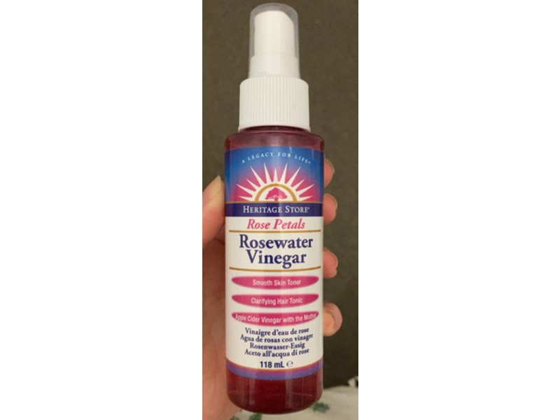 Heritage Store Rose Petals Rose Water Vinegar, 118 mL