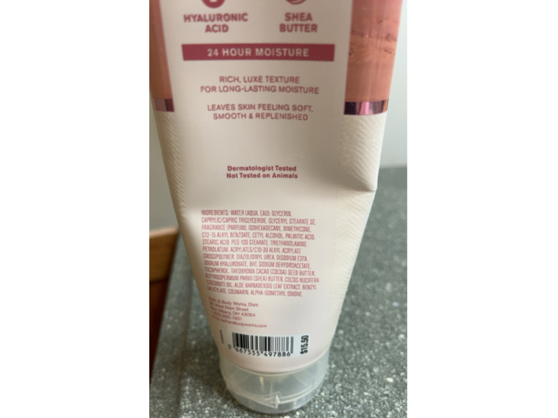 Bath & Body Works Latte Ultimate Hydration Body Cream, Whipped Rose, 8 oz/226 g