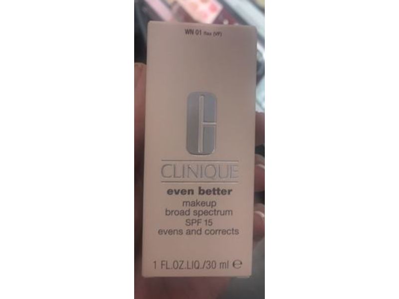 Clinique Even Better Makeup Foundation, SPF 15 WN 01, 1 fl oz/30 mL
