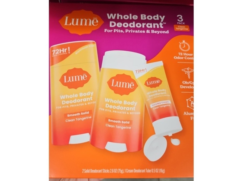 Lume Whole Body Deodorant Kit, Pack Of 3