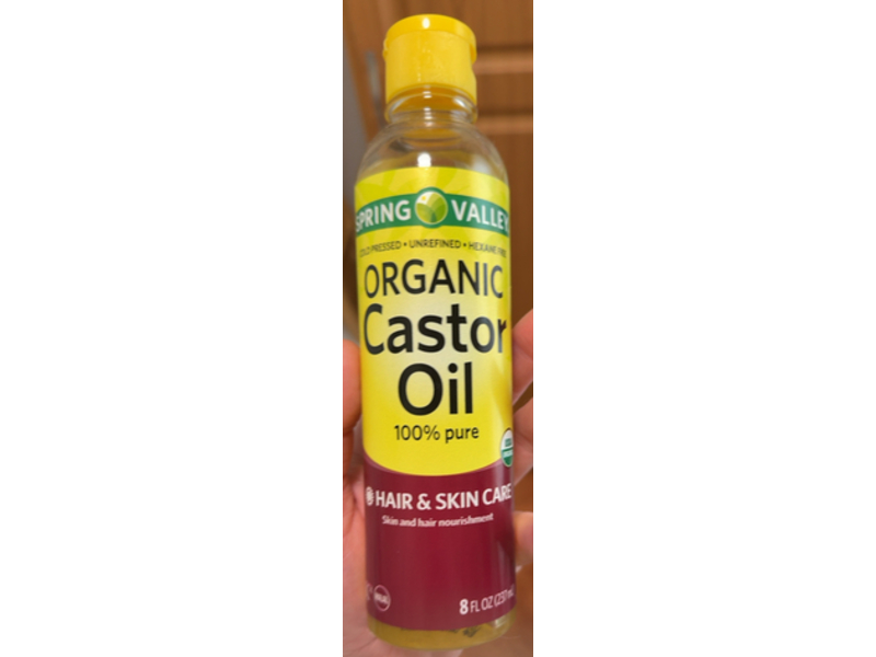 Spring Valley Organic Castor Oil, 8 fl oz/237 mL
