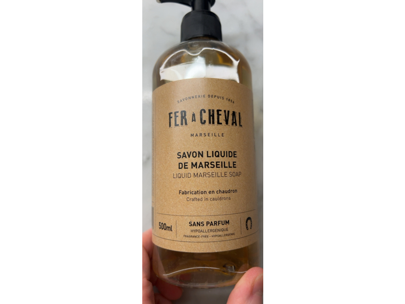Fer A Cheval Marseille Liquid Soap, 16.9 fl oz/500 mL