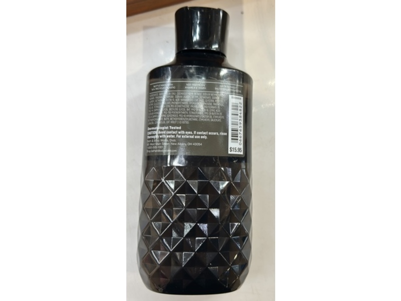 Bath & Body Works The Men's Shop 3 In 1 Hair + Face & Body Wash, Vanilla Noir, 10 fl oz/295 mL