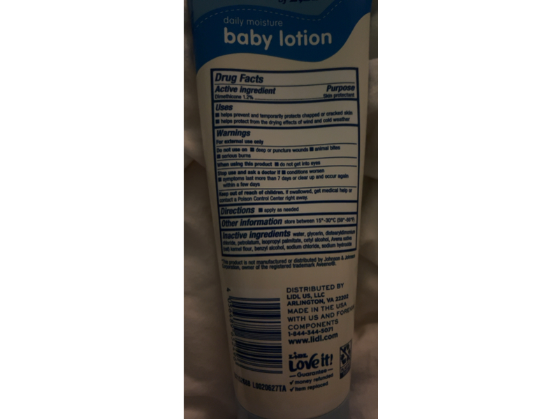 Lupilu By Lidl Daily Moisture Baby Lotion, Colloidal Oatmeal, 8 oz/227 g