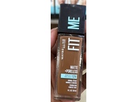 Maybelline New York Fit Me Matte+Poreless Foundation, 370 Deep Bronze, 1 fl oz/30 mL - thumbnail 2