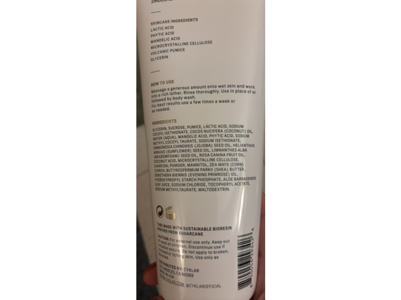 Cyklar Foaming Body Polish, Lactic Acid, 11 fl oz/311.8 g