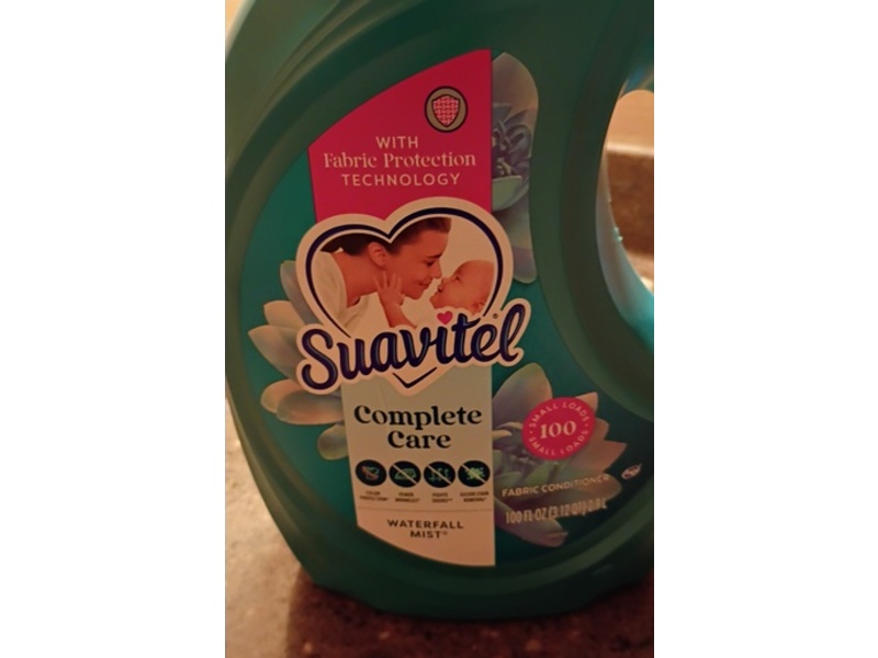 Suavitel Complete Care Fabric Conditioner, Waterfall Mist, 100 fl oz/2.9 L, 100 Loads