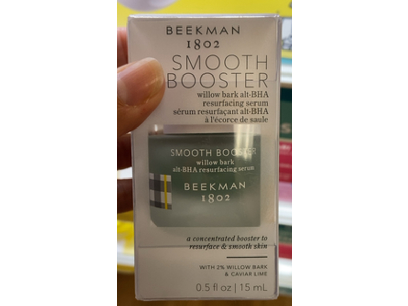 Beekman 1802 Smooth Booster Willow Bark Exfoliating Face Serum, 0.5 fl oz/15 mL