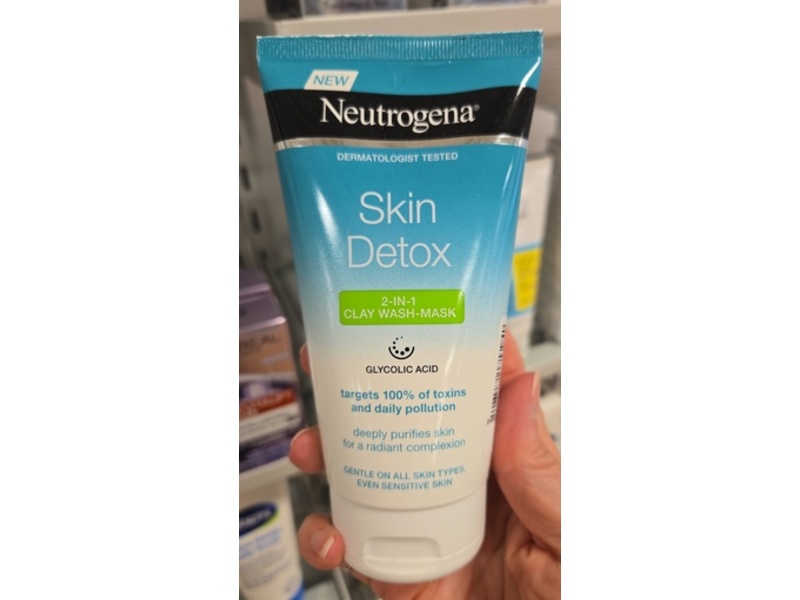 Neutrogena Skin Detox 2-In-1 Clay Wash-Mask, 150 mL