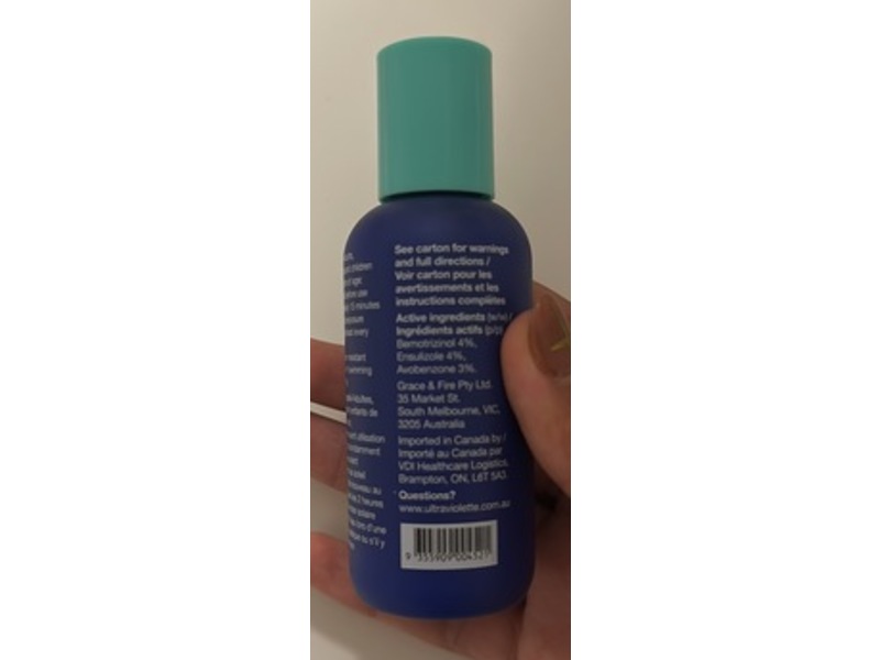 Ultra Violette Fluid Sunscreen, SPF 50+, 2.54 fl oz/75 mL