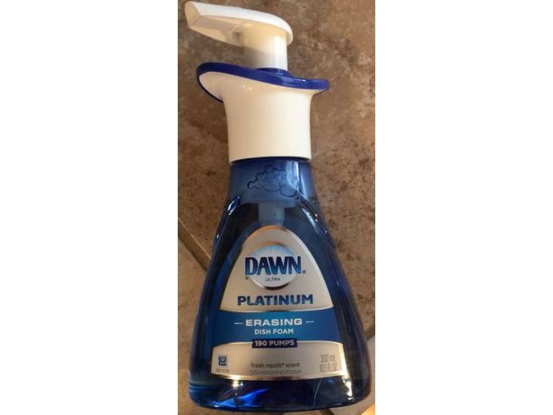 Dawn Ultra Platinum Erasing Dish Foam, Fresh Rapids Scent, 10.1 oz/300 mL, Pack Of 2