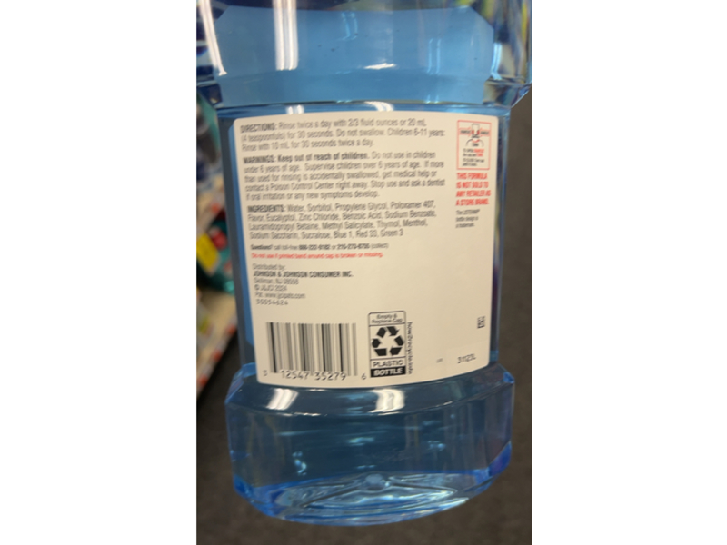 Listerine Clinical Solutions Breath Defence Mouthwash, Smooth Mint, 1.8 fl oz/1 L